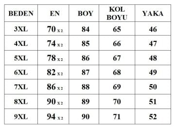 Büyük Beden Klasik Gömlek G102