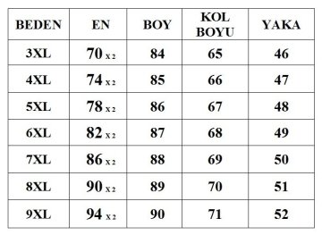 Büyük Beden Klasik Gömlek G103