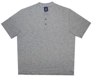 Büyük Beden Düğmeli T-Shirt T186