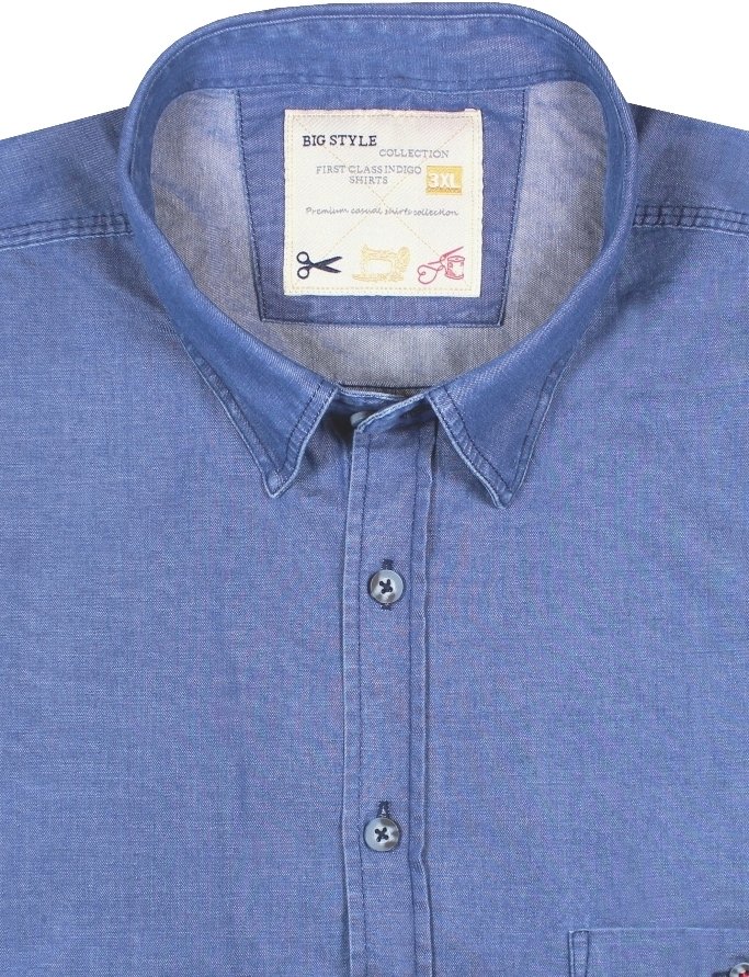 Büyük Beden Kot Gömlek G345