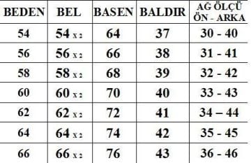 Büyük Beden Pantolon PN51